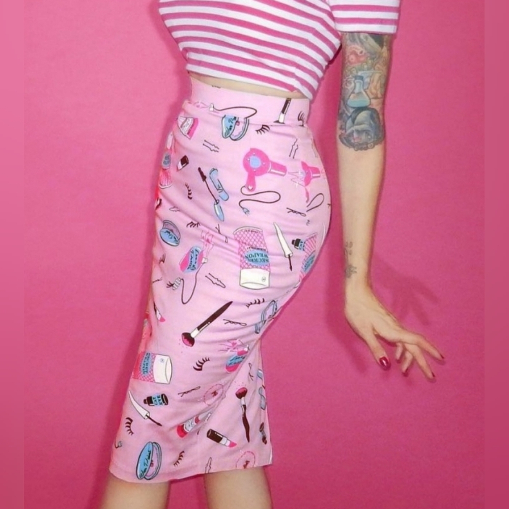 Vixen makeup pencil skirt
